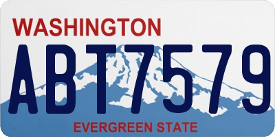 WA license plate ABT7579