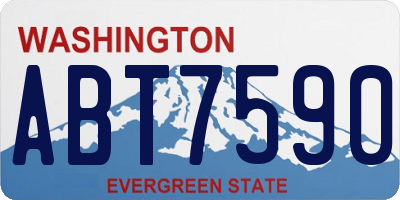 WA license plate ABT7590