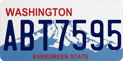 WA license plate ABT7595