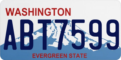 WA license plate ABT7599