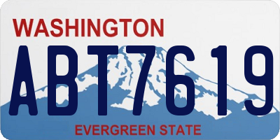 WA license plate ABT7619