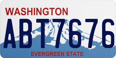 WA license plate ABT7676