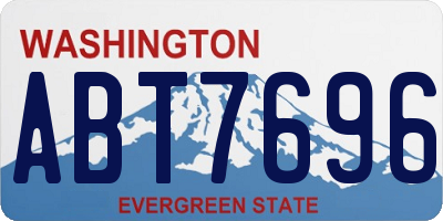 WA license plate ABT7696