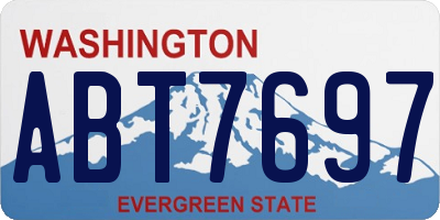 WA license plate ABT7697