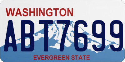 WA license plate ABT7699