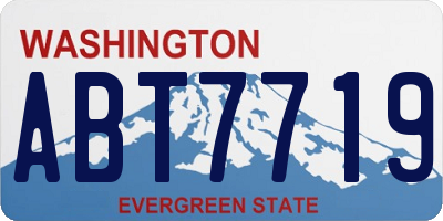 WA license plate ABT7719