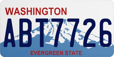WA license plate ABT7726