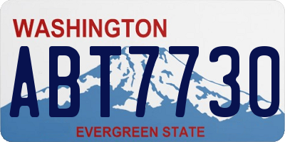 WA license plate ABT7730