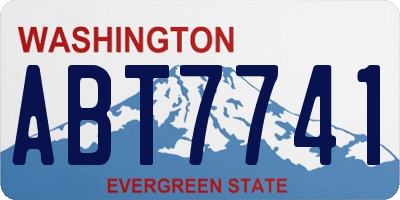 WA license plate ABT7741