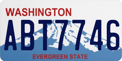 WA license plate ABT7746