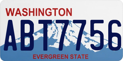 WA license plate ABT7756