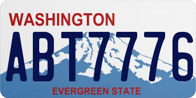 WA license plate ABT7776