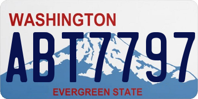WA license plate ABT7797
