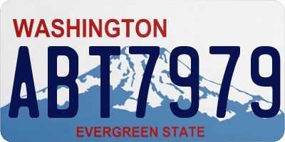 WA license plate ABT7979