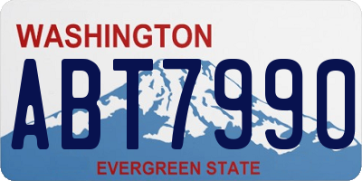 WA license plate ABT7990