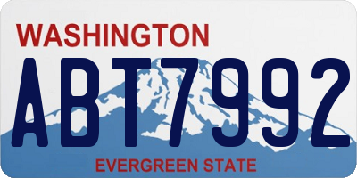 WA license plate ABT7992