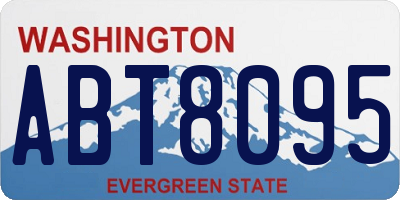 WA license plate ABT8095