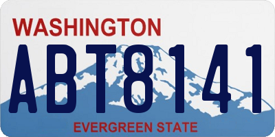 WA license plate ABT8141