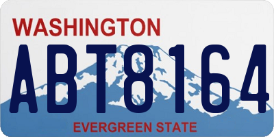 WA license plate ABT8164