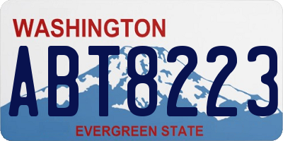 WA license plate ABT8223