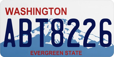 WA license plate ABT8226