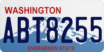 WA license plate ABT8255