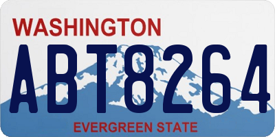 WA license plate ABT8264