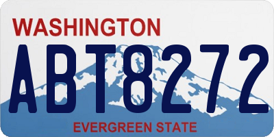 WA license plate ABT8272