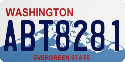 WA license plate ABT8281