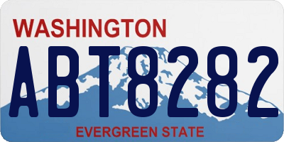 WA license plate ABT8282