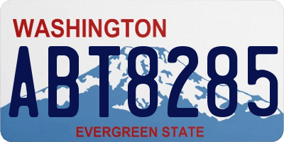 WA license plate ABT8285