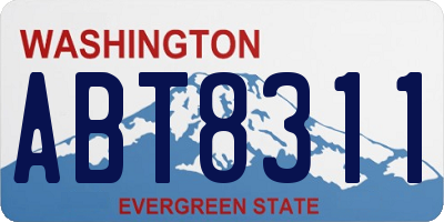 WA license plate ABT8311