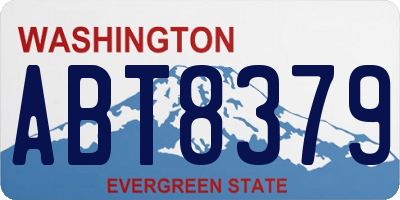 WA license plate ABT8379