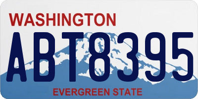 WA license plate ABT8395