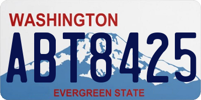 WA license plate ABT8425
