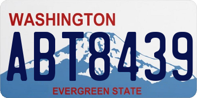 WA license plate ABT8439