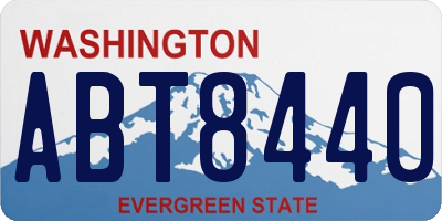 WA license plate ABT8440