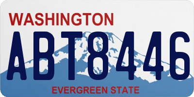 WA license plate ABT8446