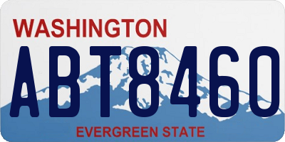 WA license plate ABT8460