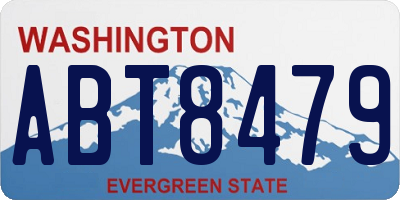 WA license plate ABT8479