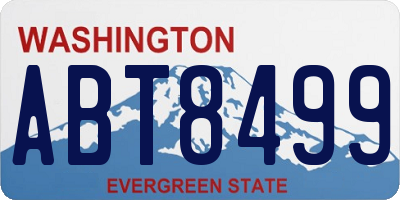 WA license plate ABT8499