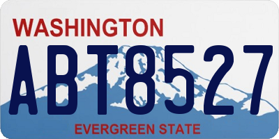 WA license plate ABT8527