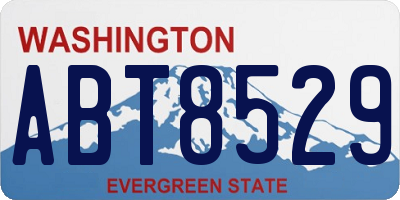WA license plate ABT8529