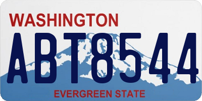 WA license plate ABT8544