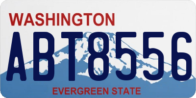 WA license plate ABT8556