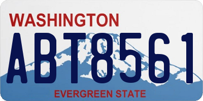 WA license plate ABT8561