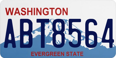 WA license plate ABT8564