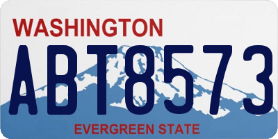 WA license plate ABT8573