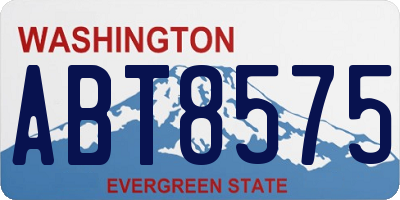 WA license plate ABT8575