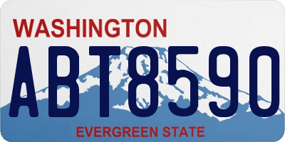 WA license plate ABT8590